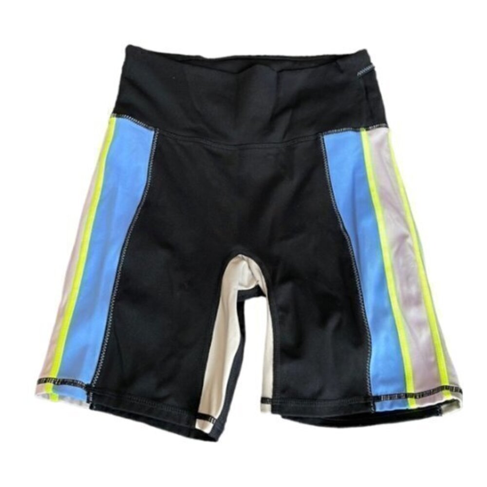 Fabletics Compression Black Biker Motion365 8" Shorts Size XS EUC #0839-AT